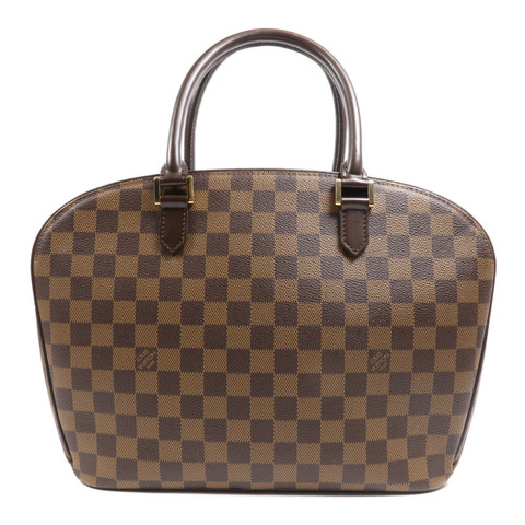 LOUIS VUITTON Damier Sarria Horizontal金扣手挽袋
