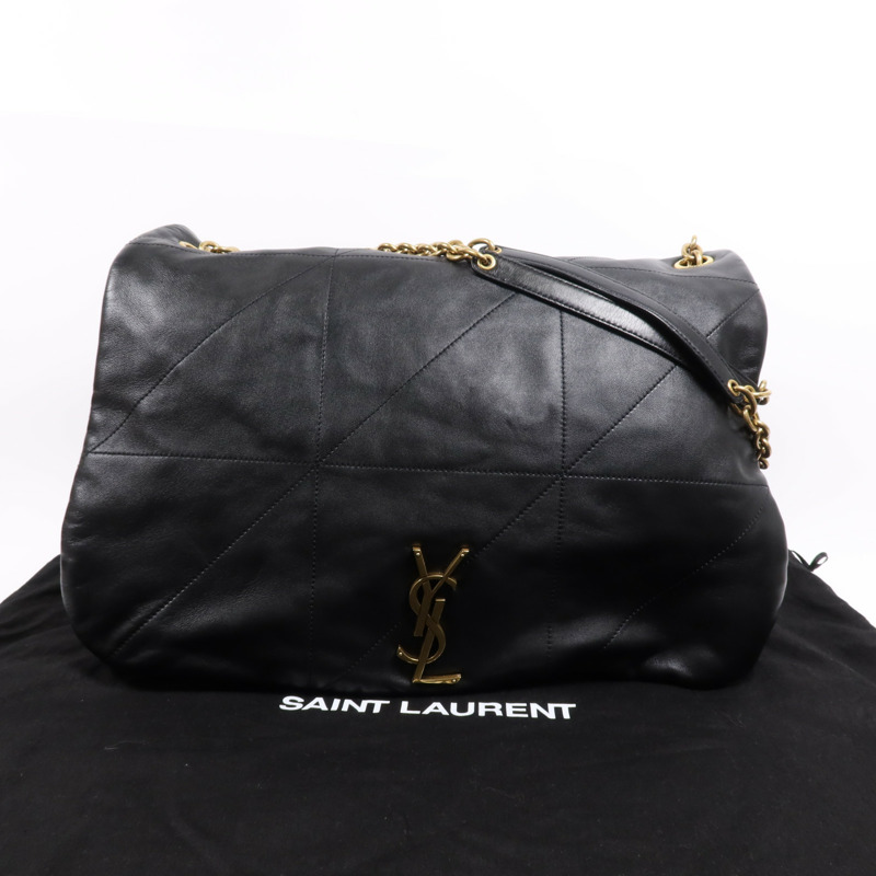 SAINT LAURENT 羊皮皮革LARGE Jamie 4.3金扣鏈帶肩背袋-6