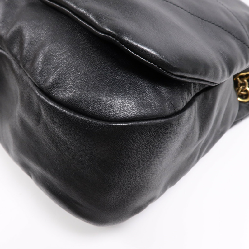 SAINT LAURENT 羊皮皮革LARGE Jamie 4.3金扣鏈帶肩背袋-7