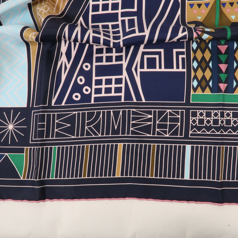 HERMES 絲質Scarf 90X90cm絲巾-6