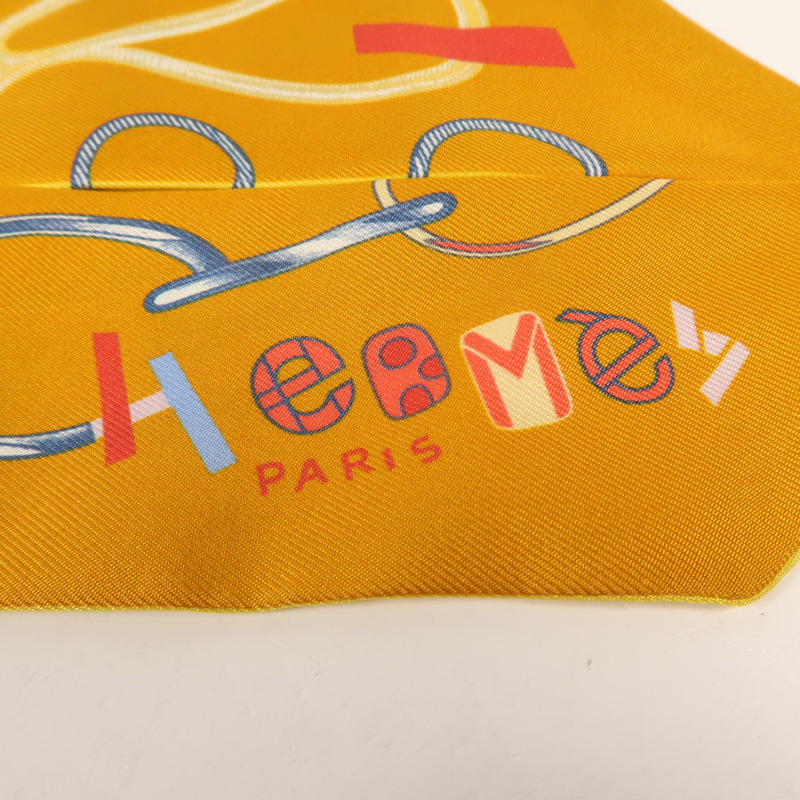 HERMES 絲質Twilly絲巾-4