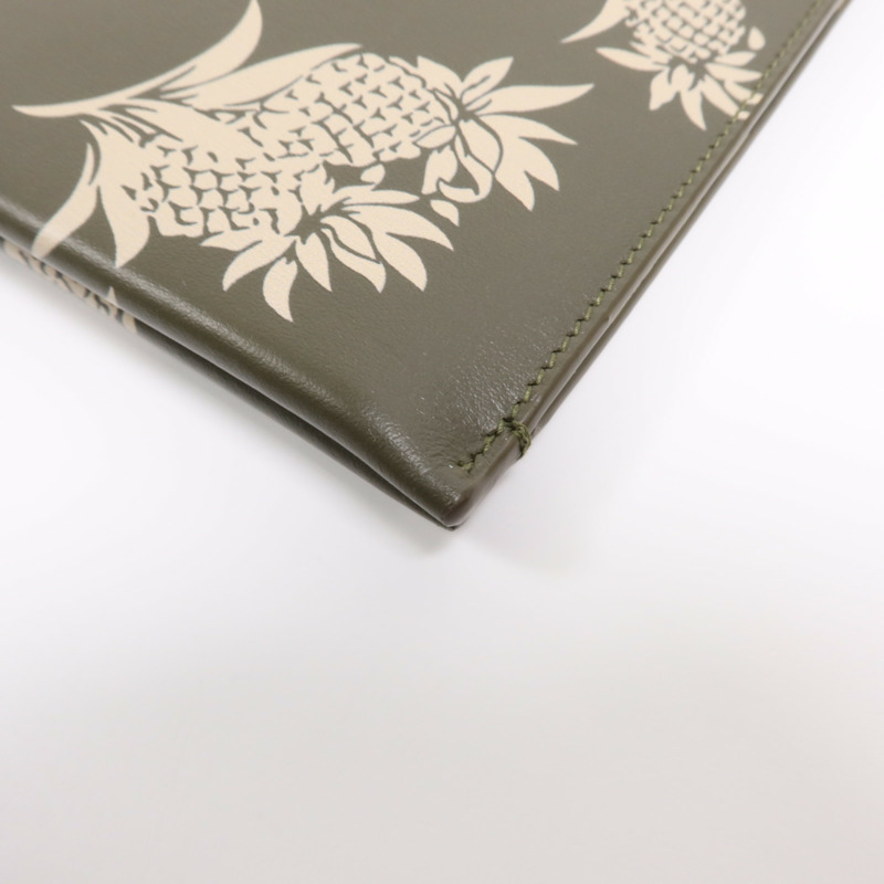 YVES SAINT LAURENT 牛皮皮革Pouch金扣手拿包-5