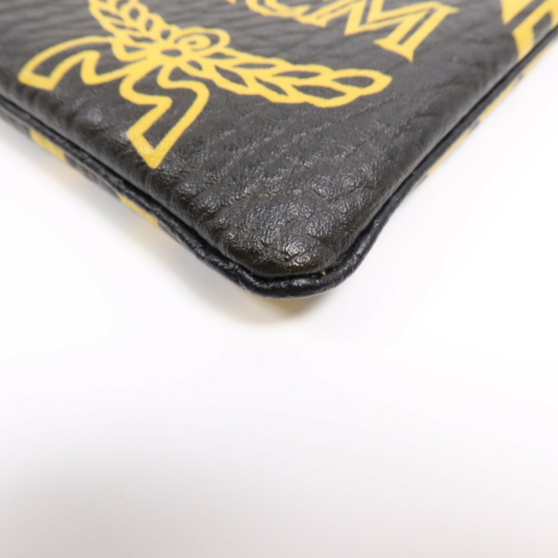 MCM 塗層帆布Pouch手拿包-5