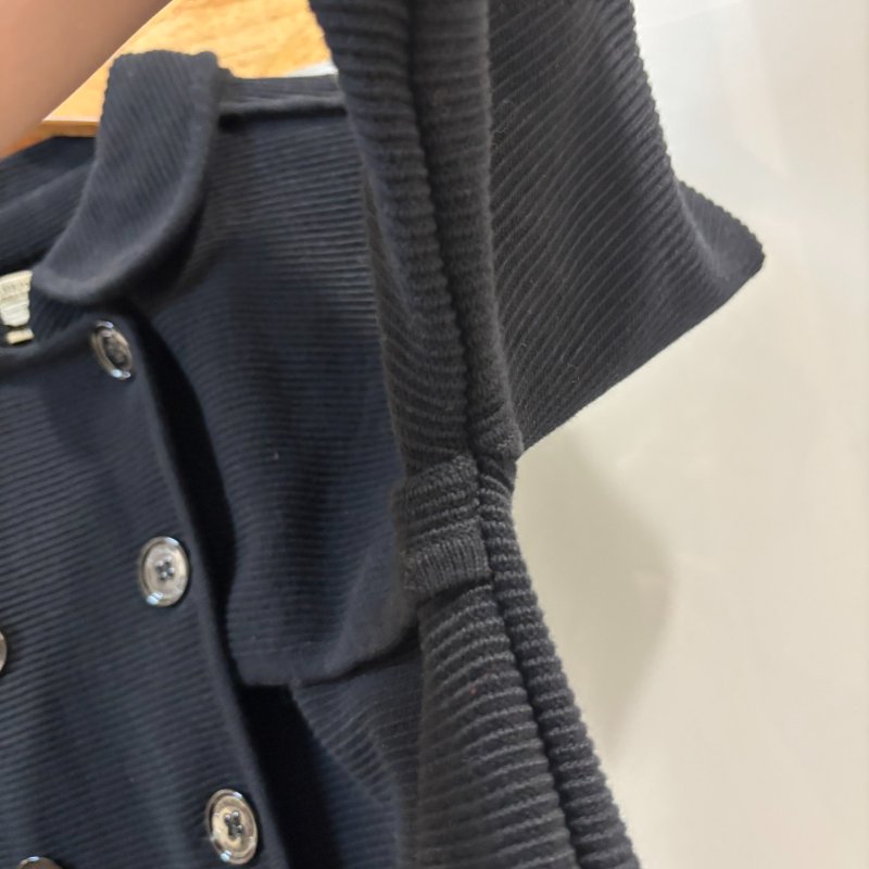 【美收精品】BURBERRY 黑色針織外套 4-113【隔月月中將轉賣至日本 上架期限30天】-3