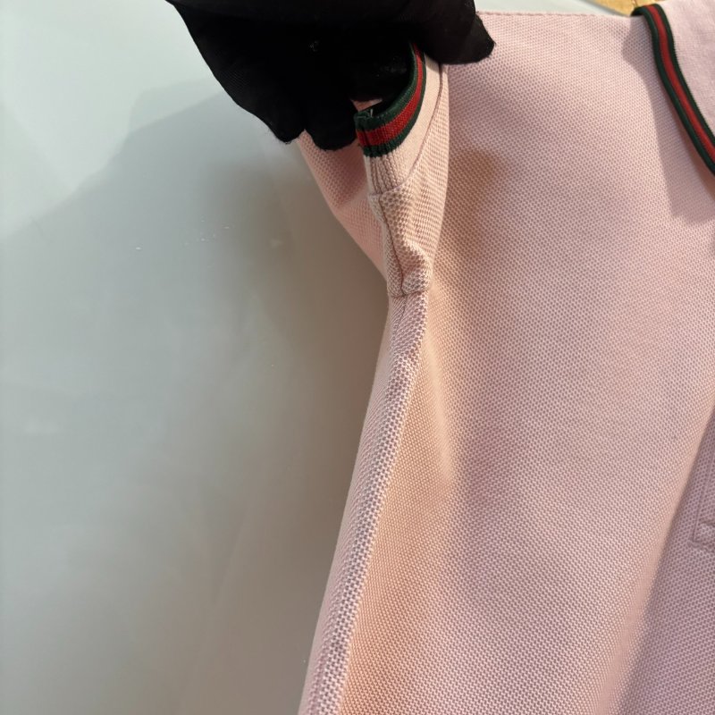 【美收精品】GUCCI 粉色polo衫 4-124【隔月月中將轉賣至日本 上架期限30天】-2