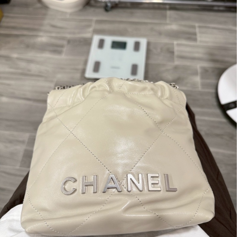 Chanel 22 mini 銀鍊版 全新-5