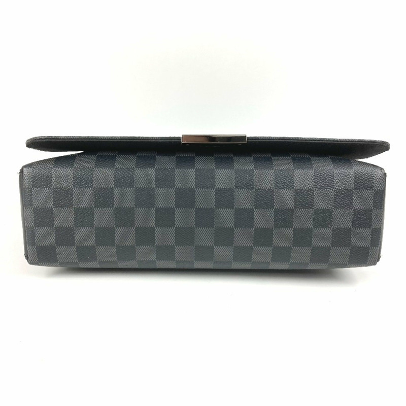 路易威登 N40350 Damier Graphite District MM NV2 帆布斜背包,黑色,男女款-4