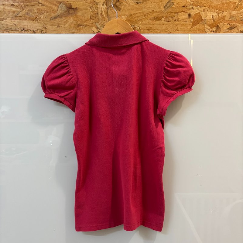 【美收精品】BURBERRY 桃紅色polo衫  4-128【隔月月中將轉賣至日本 上架期限30天】-1