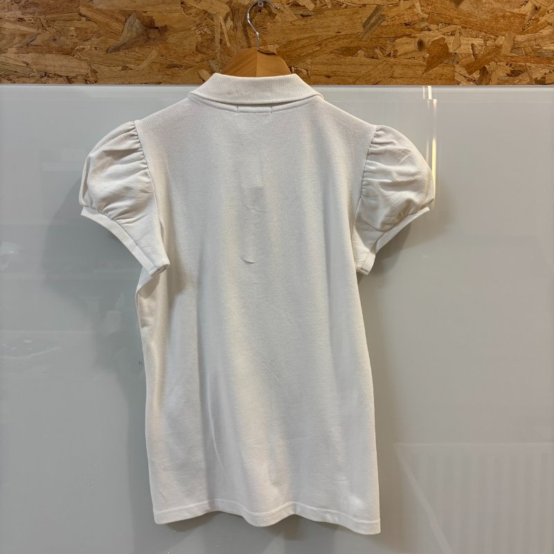 【美收精品】BURBERRY白色polo衫 4-129【隔月月中將轉賣至日本 上架期限30天】-1