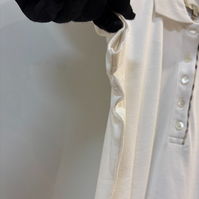 【美收精品】BURBERRY白色polo衫 4-129【隔月月中將轉賣至日本 上架期限30天】-2