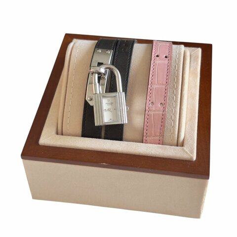 HERMES Kelly double tour 雙圈 手錶 *送原裝鱷魚皮錶帶*