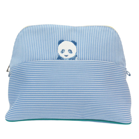 藍色 帆布 Bolide Passe Passe Case 收納包【HERMES 愛馬仕】