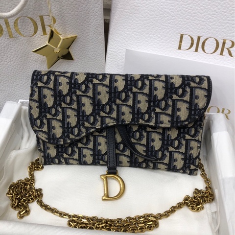 Dior 迪奥 刺绣老花二合一 woc链条包 21年