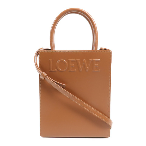 LOEWE 牛皮皮革Standard A5 Tote金扣手挽肩背兩用袋