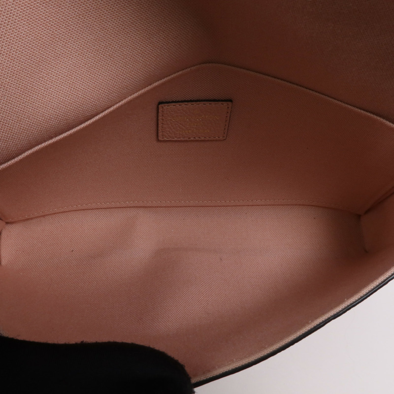 LOUIS VUITTON Epi Pochette Felissie銀扣鏈帶肩背袋-4