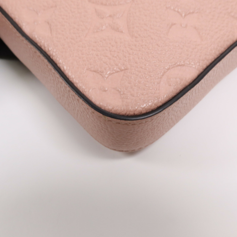 LOUIS VUITTON Epi Pochette Felissie銀扣鏈帶肩背袋-11