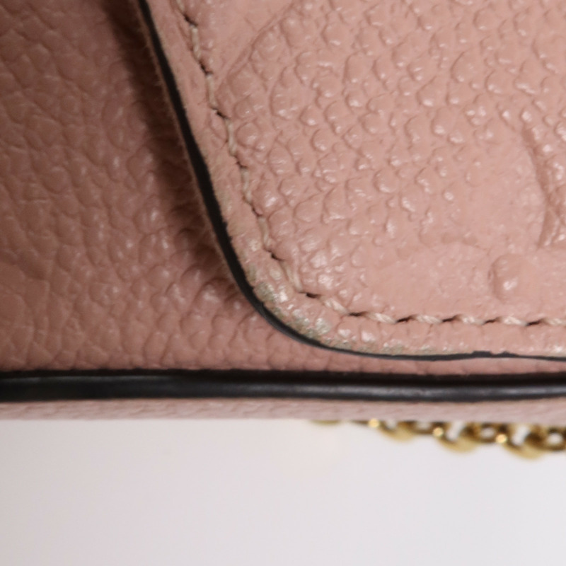 LOUIS VUITTON Epi Pochette Felissie銀扣鏈帶肩背袋-14