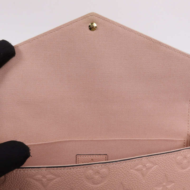 LOUIS VUITTON Epi Pochette Felissie銀扣鏈帶肩背袋-15