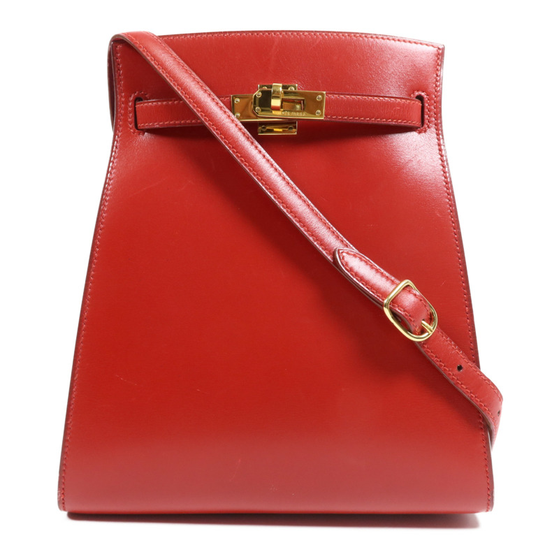 HERMES Box Calf皮革Sac Kelly Sport金扣肩背袋-0