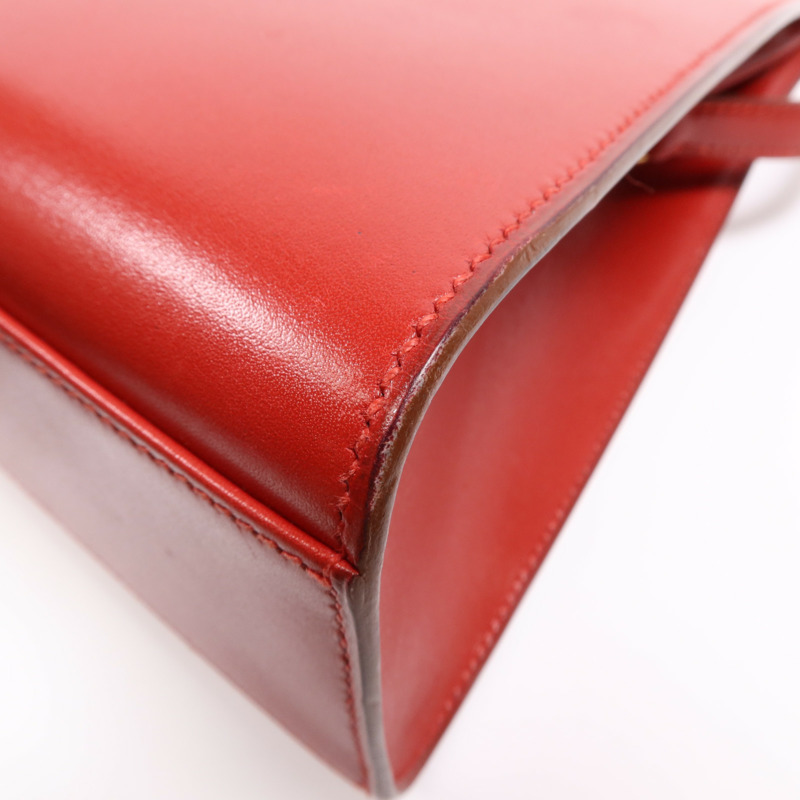 HERMES Box Calf皮革Sac Kelly Sport金扣肩背袋-8