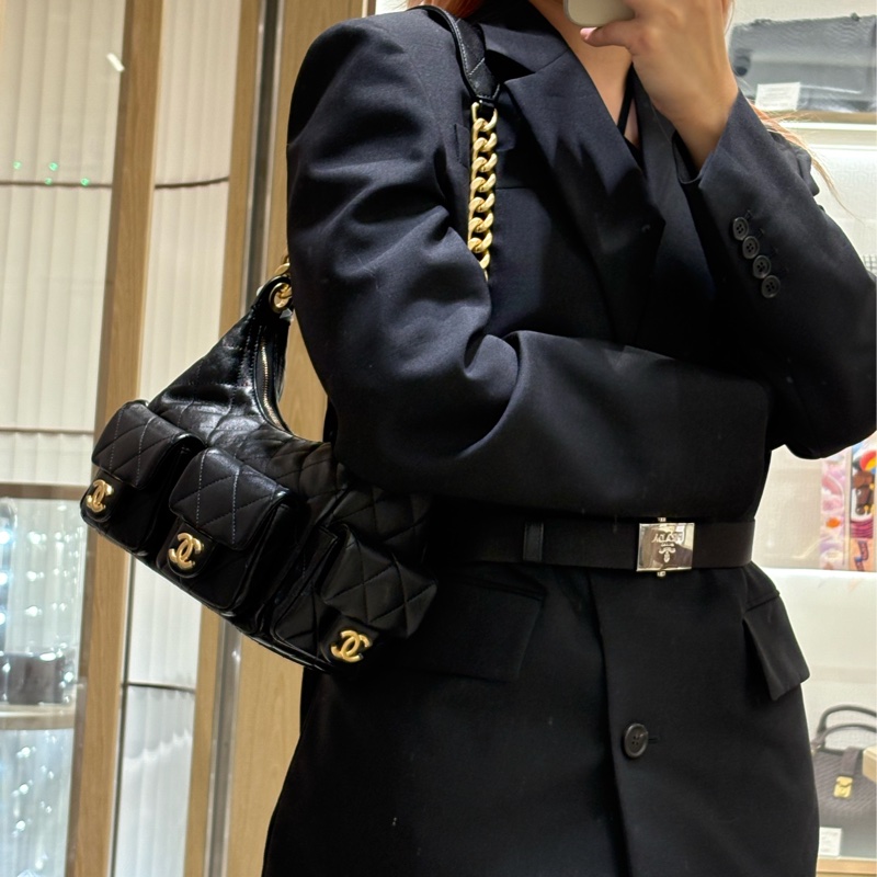 Chanel 25c 嬉皮Hobo Bag 全新❤️🔥-7