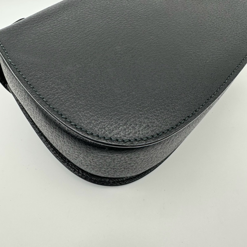 「JL精品代購」Gucci黑色牛皮竹節2way手提單肩包-10