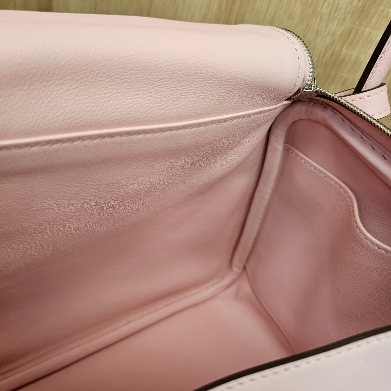 [實品超級美❣️] Hermes櫻花粉Swift皮銀釦Lindy26-20