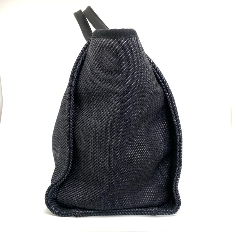 △ Chanel 香奈兒 Deauville Navy Canvas Raffia Gold Tone Metal Chain Tote Bag No.30 A66941 深藍色帆布 拉菲草金色金屬鏈條托特袋 No.30 A66941 -257018203-2