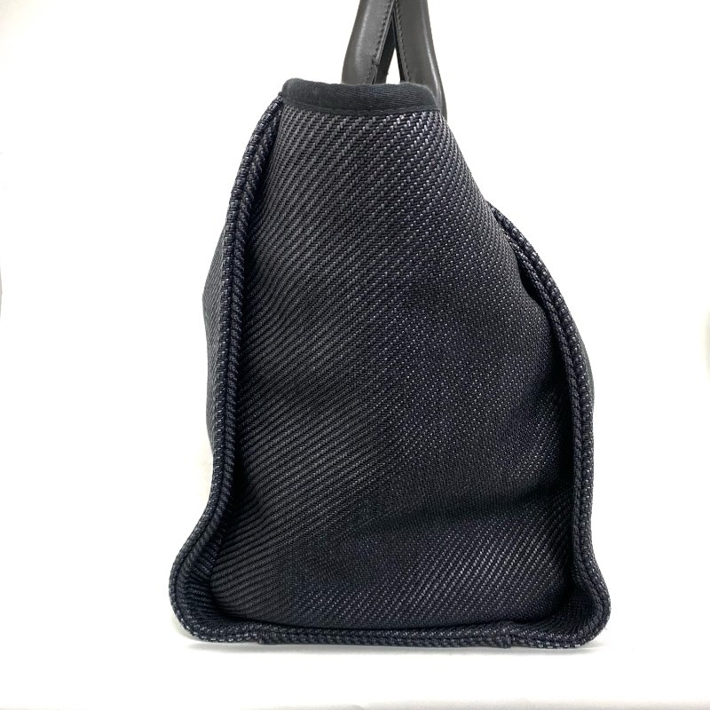 △ Chanel 香奈兒 Deauville Navy Canvas Raffia Gold Tone Metal Chain Tote Bag No.30 A66941 深藍色帆布 拉菲草金色金屬鏈條托特袋 No.30 A66941 -257018203-3