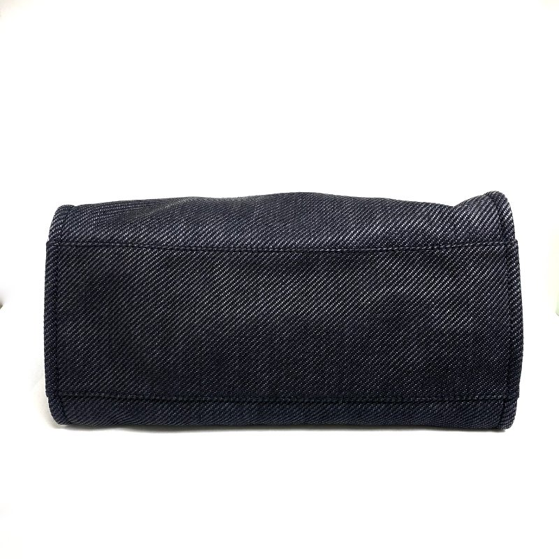 △ Chanel 香奈兒 Deauville Navy Canvas Raffia Gold Tone Metal Chain Tote Bag No.30 A66941 深藍色帆布 拉菲草金色金屬鏈條托特袋 No.30 A66941 -257018203-8