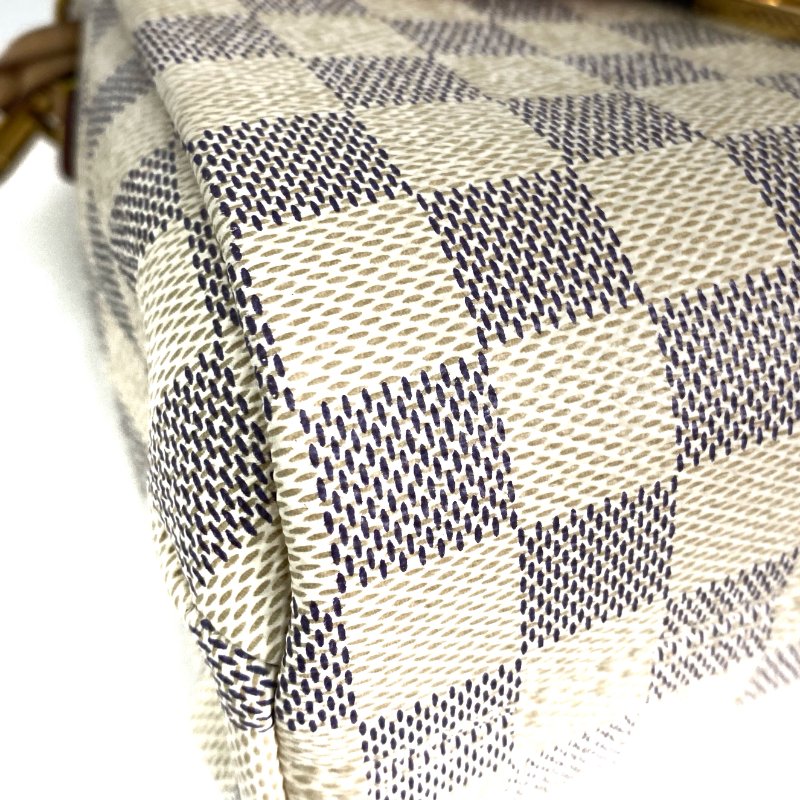 △ Louis Vuitton 路易威登 Beige Coated Canvas Damier Azur Croisette 2 Way Bag N51481 米色塗層帆布經典格紋兩用袋 - 257018393-6
