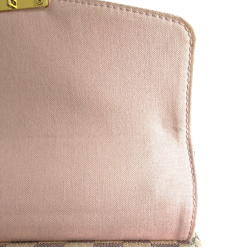 △ Louis Vuitton 路易威登 Beige Coated Canvas Damier Azur Croisette 2 Way Bag N51481 米色塗層帆布經典格紋兩用袋 - 257018393-15