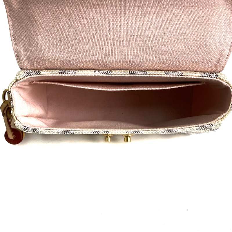 △ Louis Vuitton 路易威登 Beige Coated Canvas Damier Azur Croisette 2 Way Bag N51481 米色塗層帆布經典格紋兩用袋 - 257018393-16