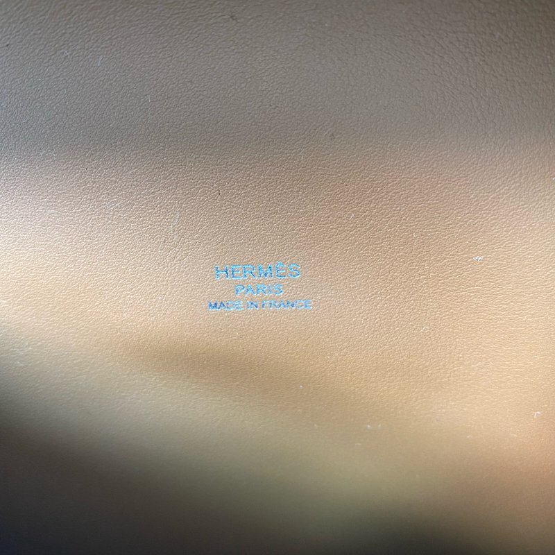 △ Hermes 愛馬仕 Gold Epsom Calfskin Palladium Plated Metal Petite Course Shoulder Bag Stamp B 金棕色壓紋小牛皮鍍鈀金屬肩背袋B刻 - 257018596-12