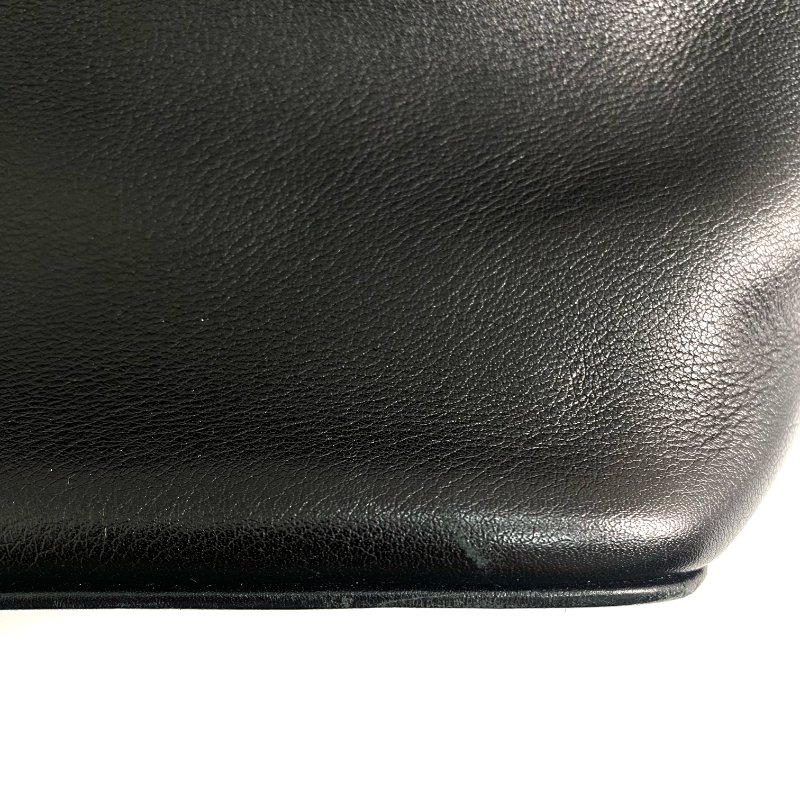 △ Hermes 愛馬仕 Black Swift Calfskin Palladium Plated Metal Tool Box 26 2 Way Bag Stamp [O] 黑色滑面小牛皮鍍鈀金屬兩用袋[O]刻 - 257018813-20