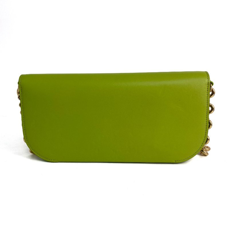 ☆ Loewe 羅意威 Green Lambskin Goya Chain Shoulder Bag 綠色小羊皮鏈條肩揹袋 - 257019151-2
