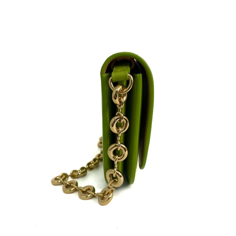 ☆ Loewe 羅意威 Green Lambskin Goya Chain Shoulder Bag 綠色小羊皮鏈條肩揹袋 - 257019151-4