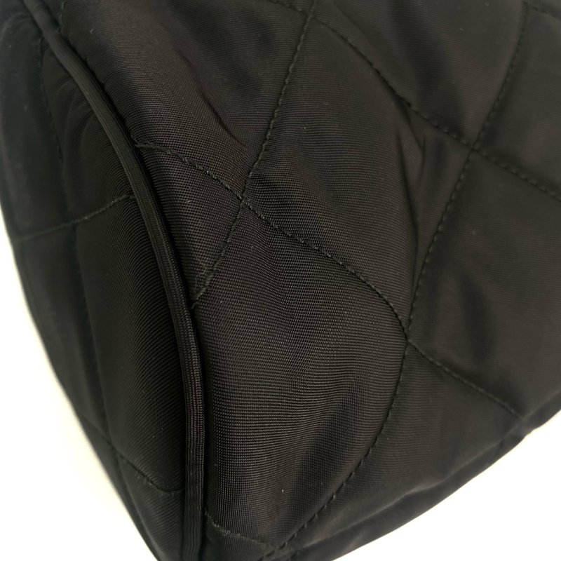 △ Prada 普拉達 Black Re-Nylon Chain Bucket Bag 1BH038 黑色再生尼龍鎖鏈水桶袋 - 257020919-8