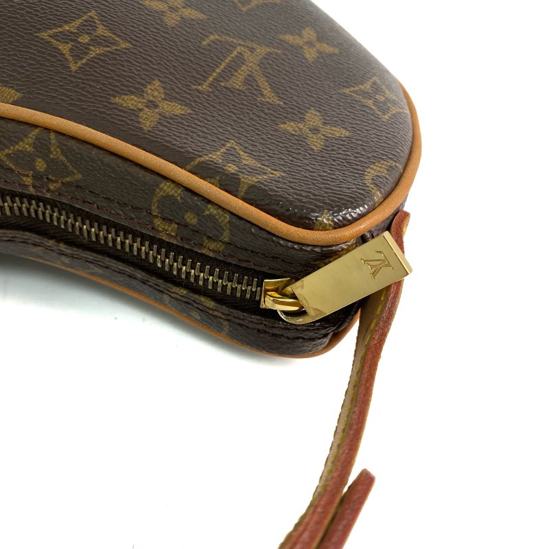 △ Louis Vuitton 路易威登 Pochette Croissant Brown Coated Canvas Monogram Shoulder Bag M51510 啡色塗層帆布經典花紋肩背袋 M51510 -257018677-7