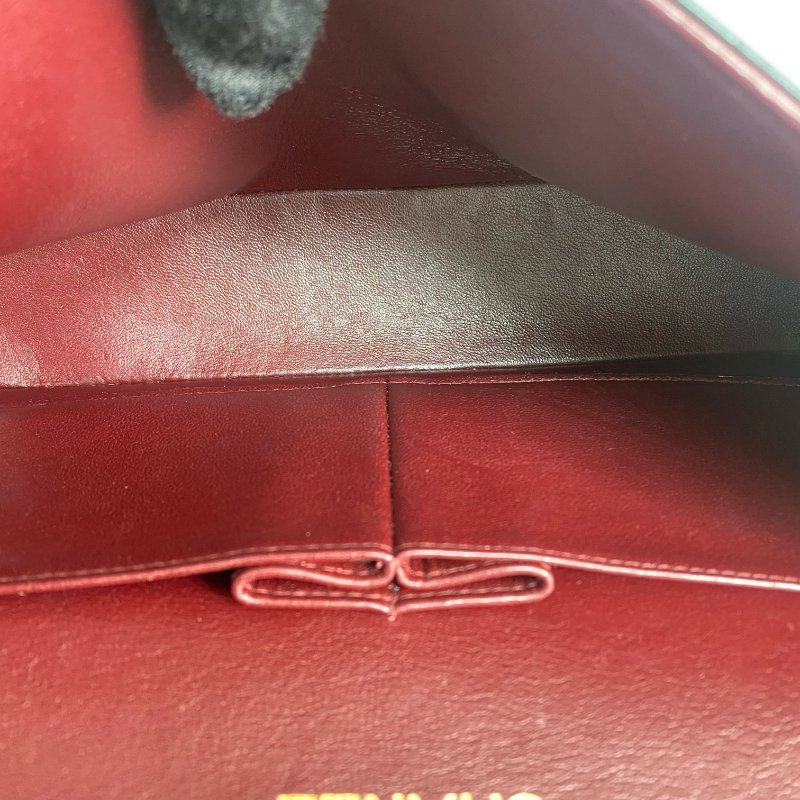 △ Chanel 香奈兒 CF25 Black Lambskin Gold Tone Metal Double Flap Vintage Chain Shoulder Bag No.3 黑色小羊皮金色金屬復古鏈條肩背袋No.3 -257019112-18