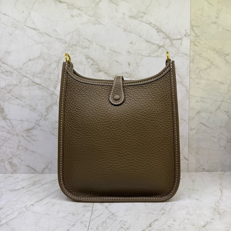 HERMES象灰金釦MINI EVELYNE/U-1