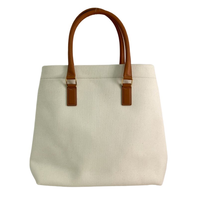 ☆ Celine 思琳 White Canvas New Horizontal Cabas Tote Bag 白色帆布肩揹袋 - 257019917-2