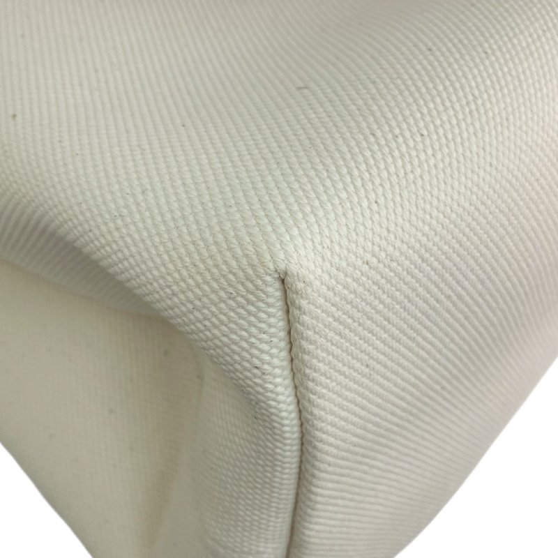 ☆ Celine 思琳 White Canvas New Horizontal Cabas Tote Bag 白色帆布肩揹袋 - 257019917-7