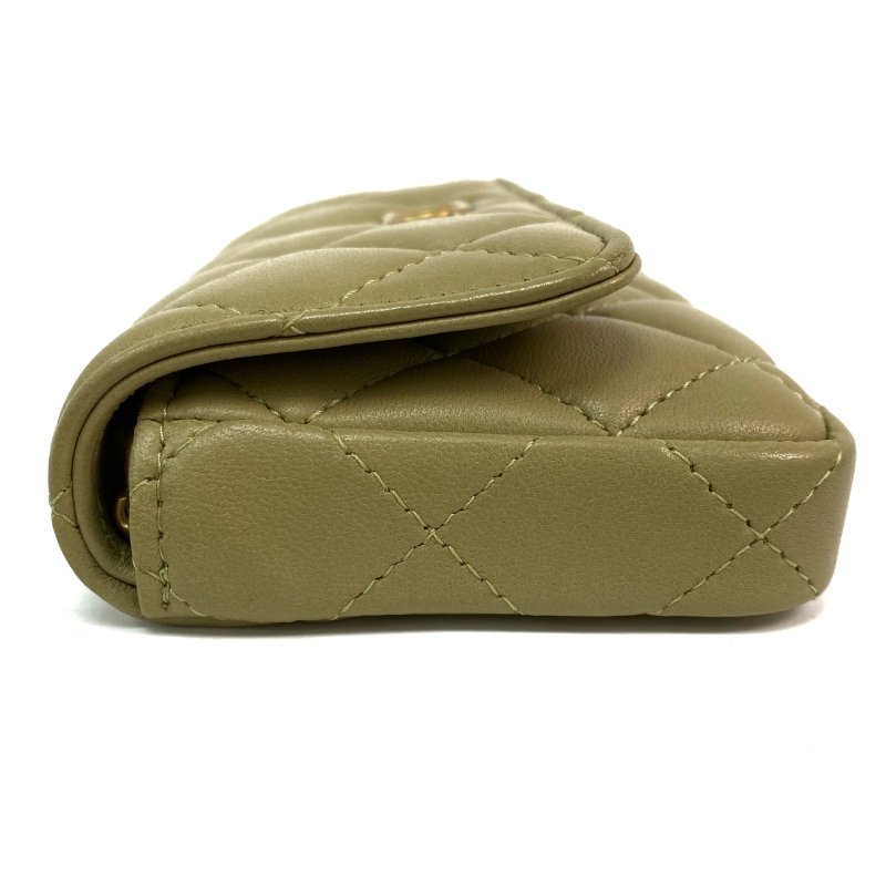 △ Chanel 香奈兒 Green Yellow Lambskin Gold Tone Metal Mini Chain Shoulder Bag AP3036 黃綠色小羊皮金色金屬迷你鎖鏈肩背袋 - 257019956-3