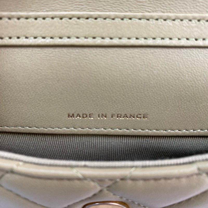 △ Chanel 香奈兒 Green Yellow Lambskin Gold Tone Metal Mini Chain Shoulder Bag AP3036 黃綠色小羊皮金色金屬迷你鎖鏈肩背袋 - 257019956-14