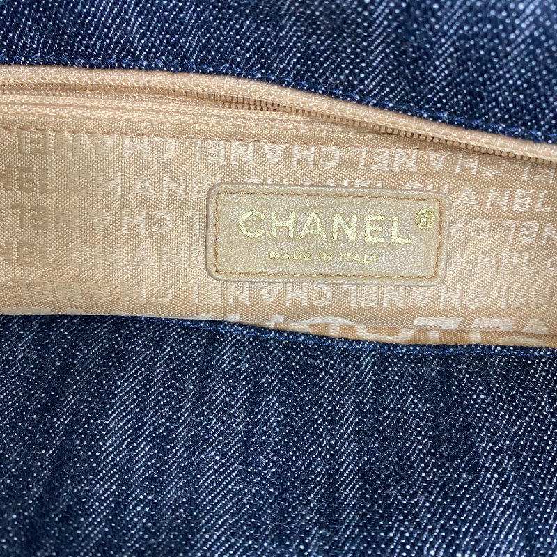 △ Chanel 香奈兒 Blue Denim Gold Tone Metal Shoulder Bag No.11 A35019 藍色牛仔布金色金屬肩背袋 No.11 A35019 -257020744-16