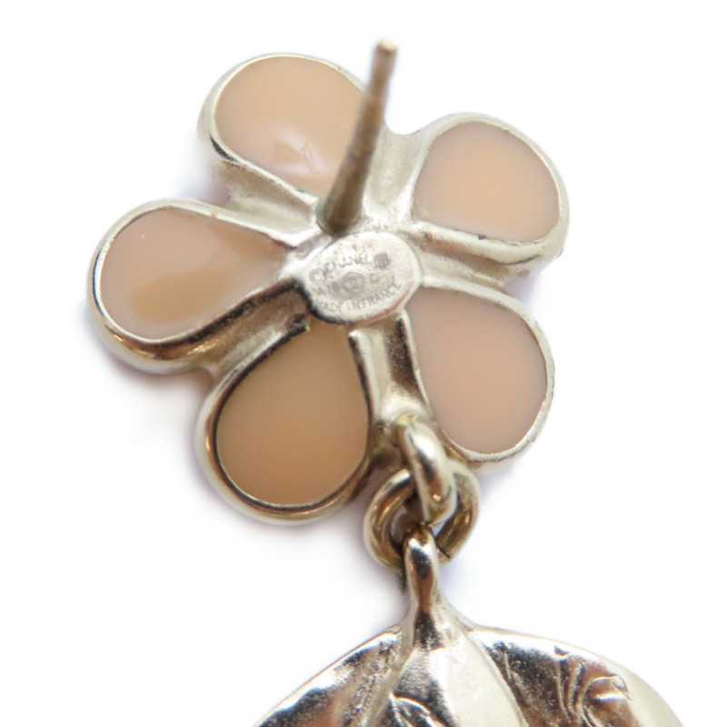 金色 粉紅色 金屬 鍍金 耳環【CHANEL 香奈兒】-9