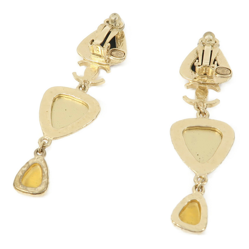 金色 金屬 鍍金 耳環【CHANEL 香奈兒】-4