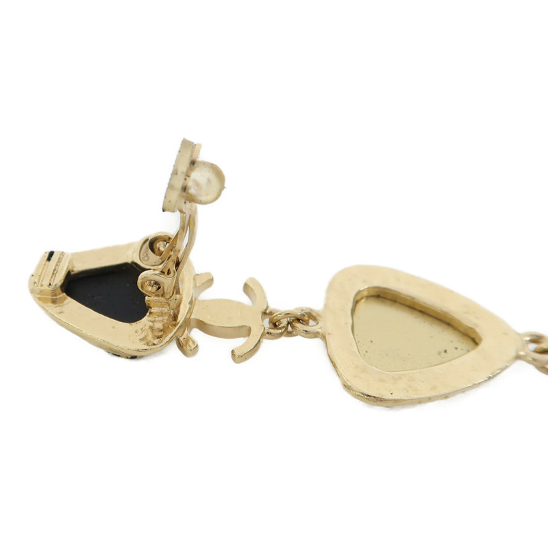 金色 金屬 鍍金 耳環【CHANEL 香奈兒】-5