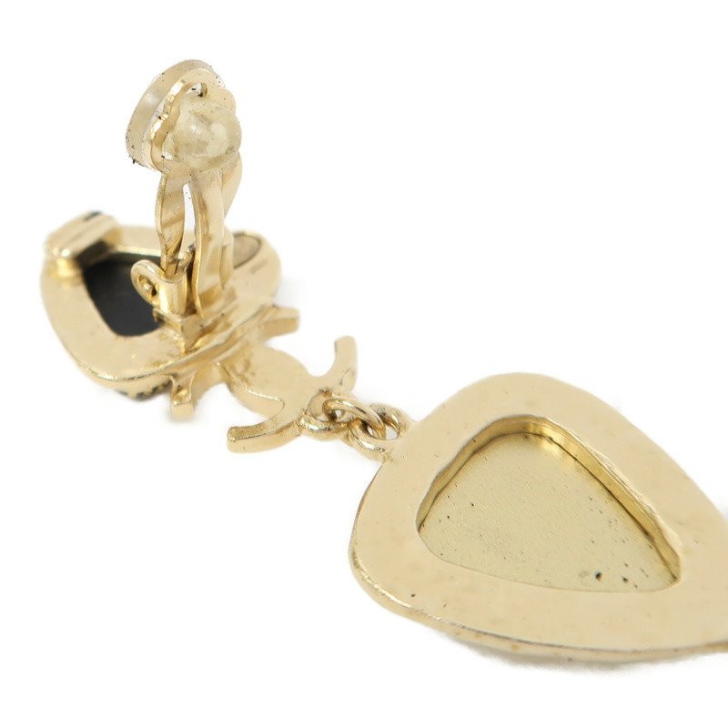 金色 金屬 鍍金 耳環【CHANEL 香奈兒】-6